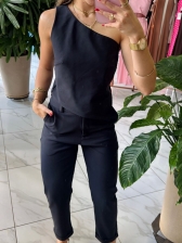 CALÇA RETA BARRA ITALIANA