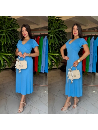 VESTIDO MIDI TEXTURE PREMIUM