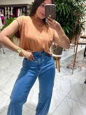 CROPPED MUSCLE CANELADO