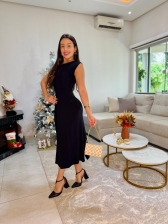 VESTIDO BOLSOS CHIC