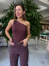 CALÇA MOM CAFÉ