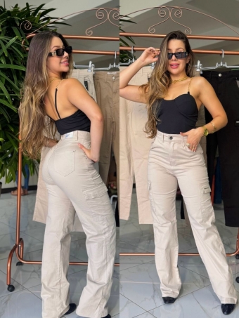 CALÇA CARGO WIDE LEG