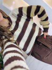 BLUSÃO TRICOT ZIG ZAG OVER QUENTINHO