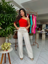 CALÇA WIDE LEG LINHO OZZ