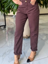 CALÇA MOM CAFÉ