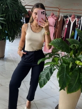 CALÇA RETA BARRA ITALIANA