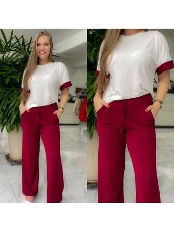 CONJUNTO COMFY PANTALONA E BLUSA