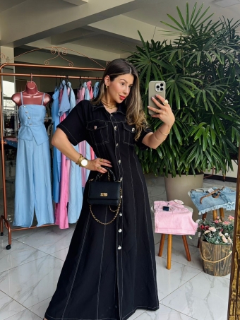 VESTIDO ESTER PESPONTO