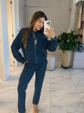 CJ CANELADO BOMBER E CALÇA ANA
