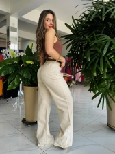 CALÇA LINHO WIDE LEG