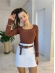 BLUSA GABRIELA DECOTE QUADRADO