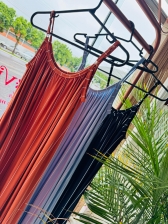 VESTIDO MIDI LISTRADO