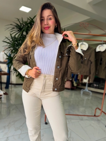 Jaqueta militar forrada