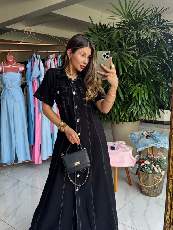 VESTIDO ESTER PESPONTO