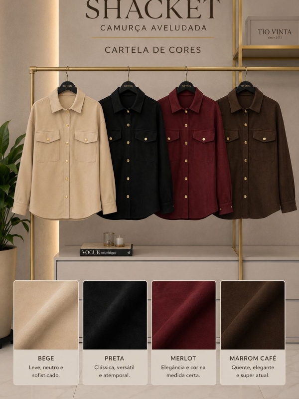 SHACKET SUEDE ENCORPADA
