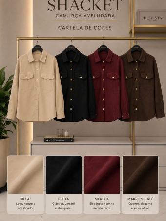 SHACKET SUEDE ENCORPADA